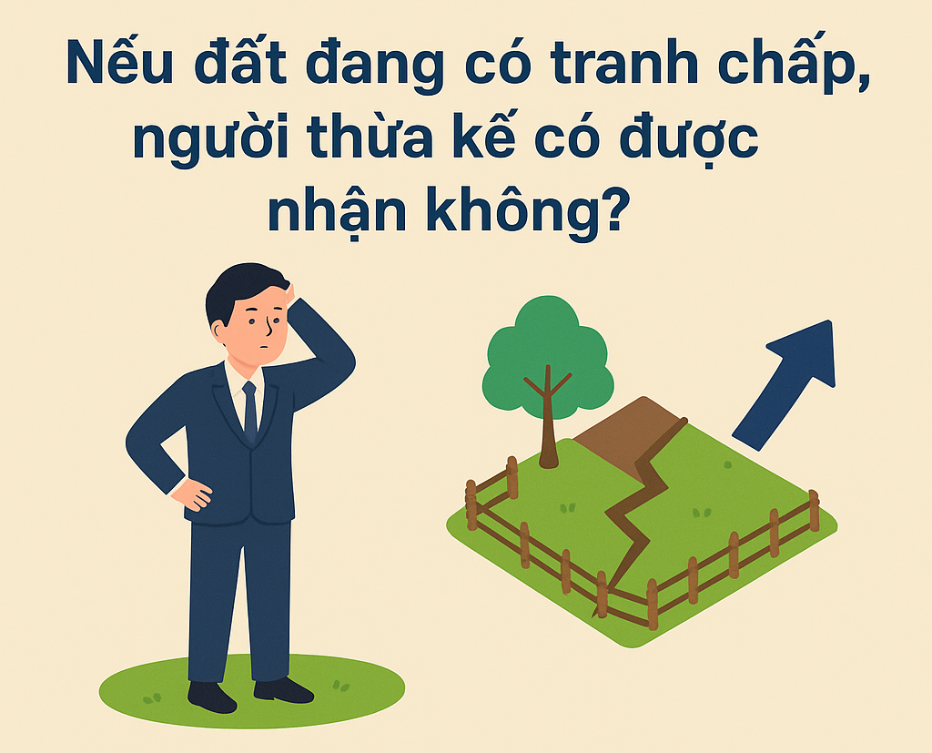 Đất đang có tranh chấp, người thừa kế có được nhận không
