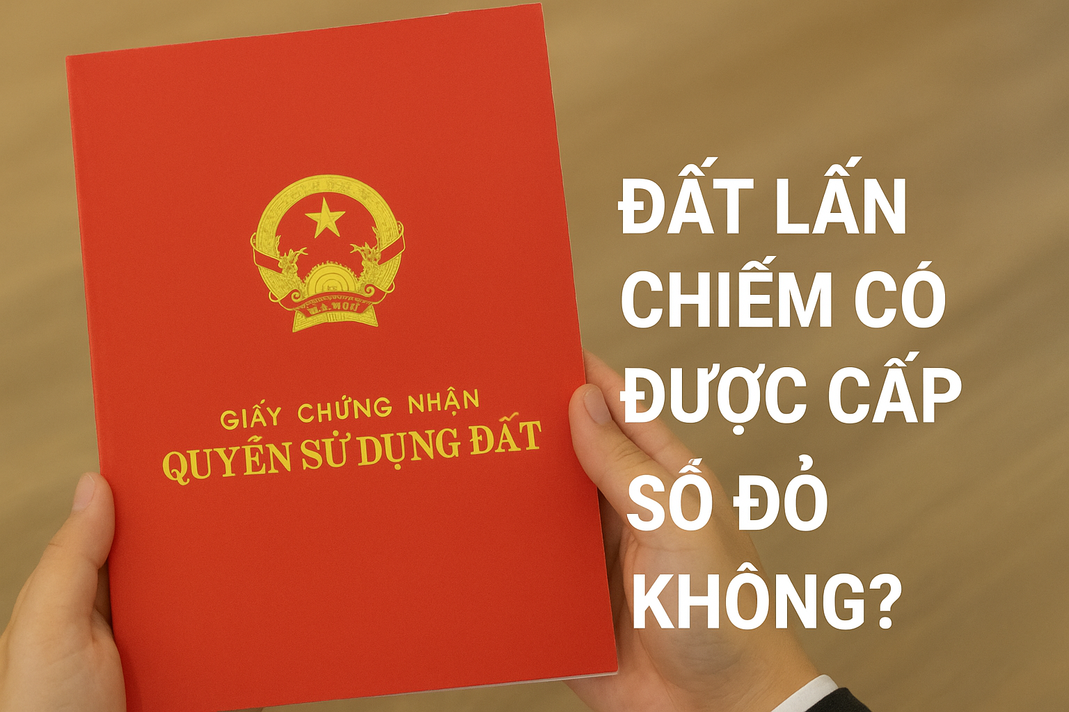 Đất lấn chiếm có được cấp sổ đỏ không