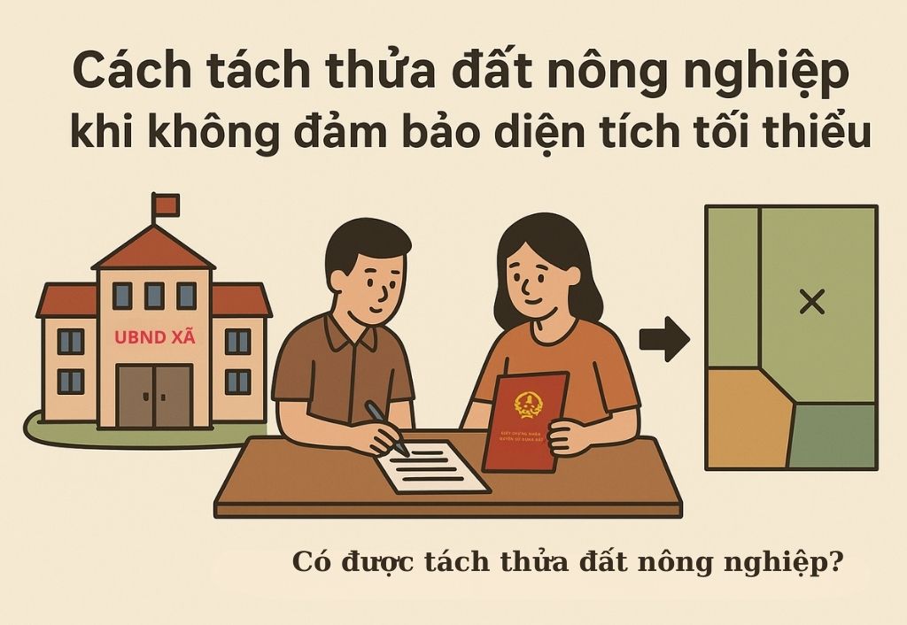 Cách tách thửa đất nông nghiệp khi không đủ diện tích tối thiểu