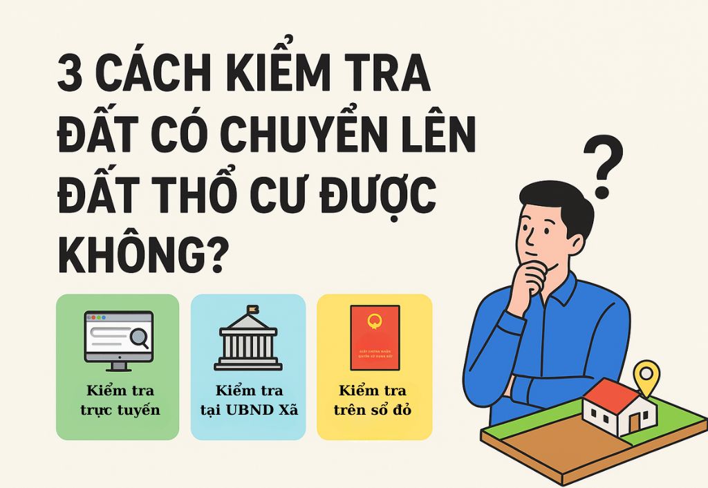 3 cách kiểm tra đất có chuyển lên đất thổ cư được không