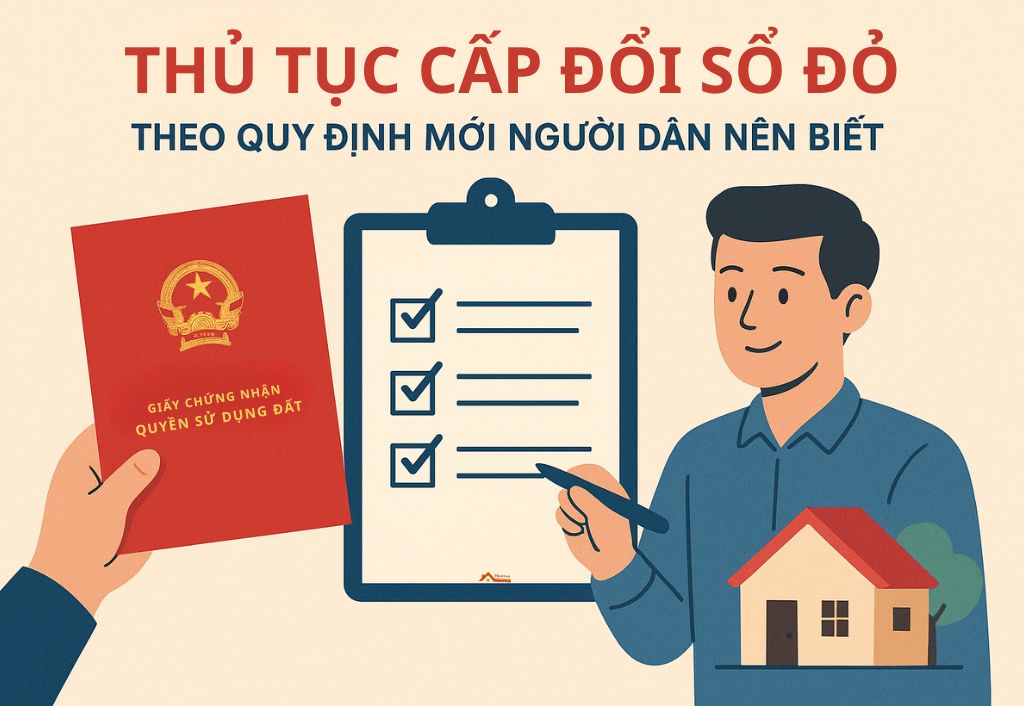 Thủ tục cấp đổi sổ đỏ theo quy định mới người dân nên biết
