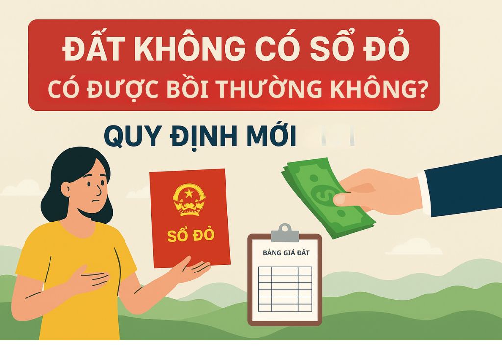 Lưu ý quan trọng về bồi thường với đất không có sổ đỏ theo quy định mới