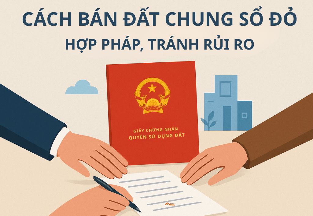 Cách bán đất chung sổ đỏ hợp pháp, tránh rủi ro