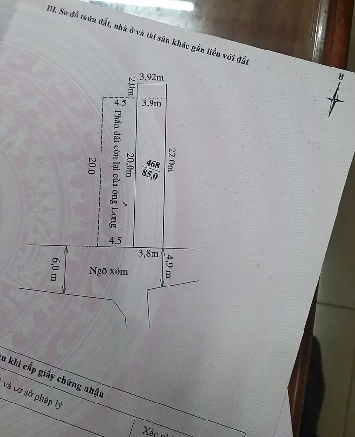 Bán lô đất đẹp nở hậu tại Đông Hương, gần cầu đèn, đường nhựa thông kđt Bình Minh