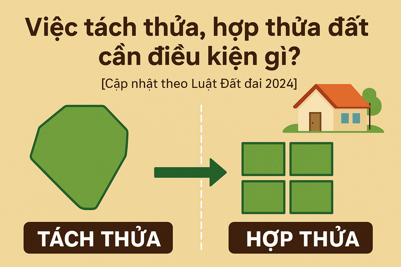Việc tách thửa, hợp thửa đất cần điều kiện gì