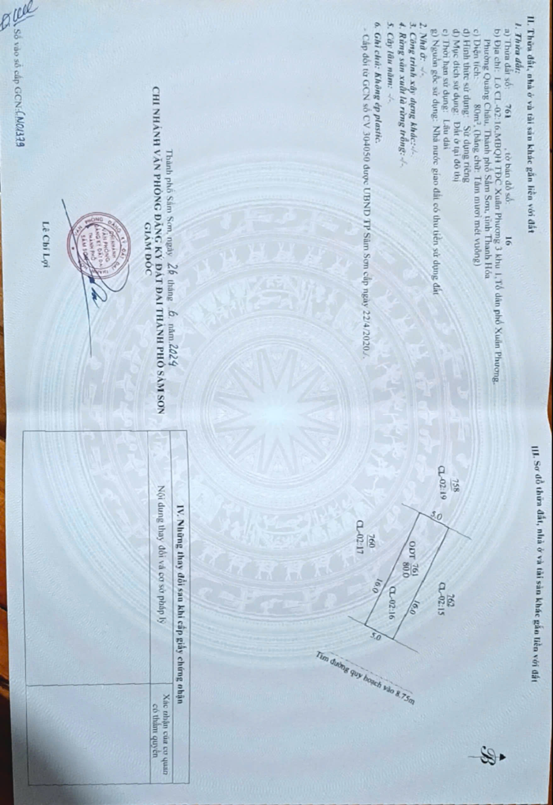 Bán 2 lô đất tái định cư gần Sunworld Sầm Sơn - vị trí vàng hiếm có