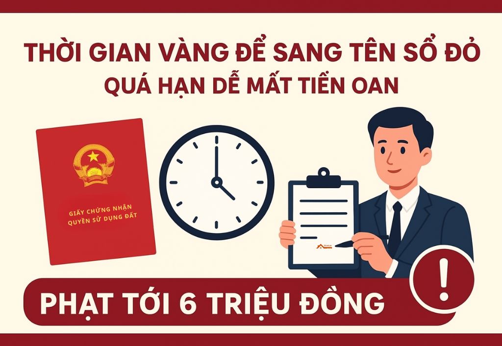 Thời gian vàng để sang tên sổ đỏ   Quá hạn dễ mất tiền oan