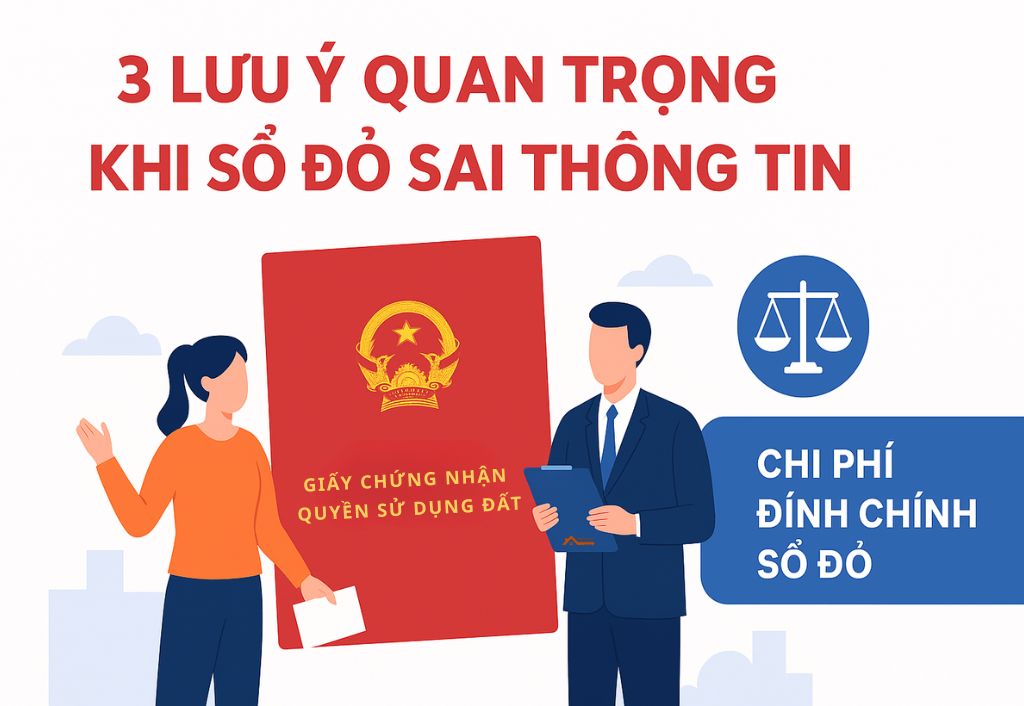 3 lưu ý quan trọng khi sổ đỏ sai thông tin