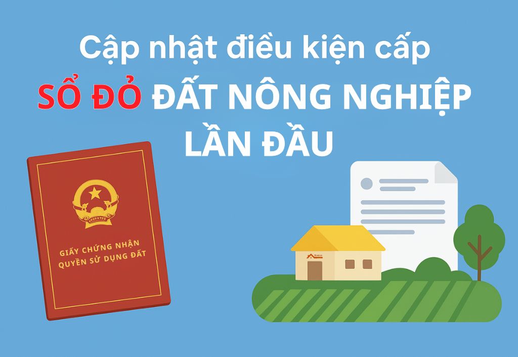 Cập nhật điều kiện cấp Sổ đỏ đất nông nghiệp lần đầu