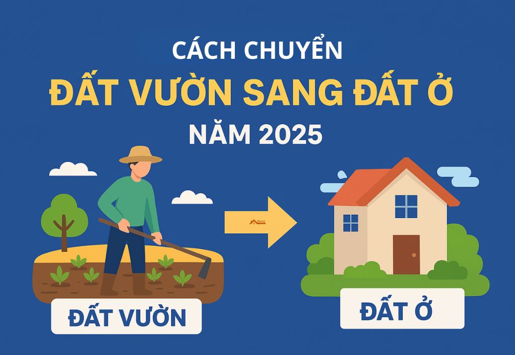 Cách chuyển đất vườn sang đất ở năm 2025