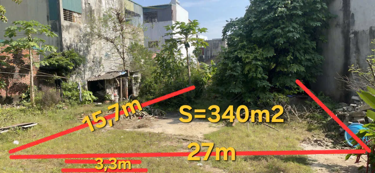 Bán lô đất đẹp trung tâm Đông Thọ - 340m², mặt tiền 27m, giáp đường Bà Triệu