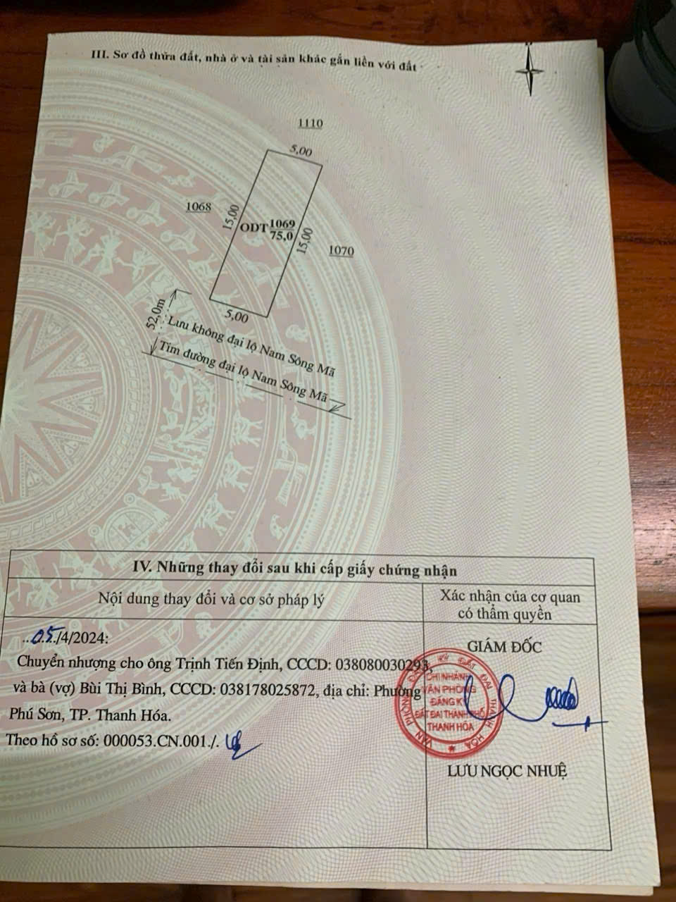 Bán lô đất 75m² mặt Đại Lộ nam Sông Mã - đường rộng 104m, vị trí gần danko