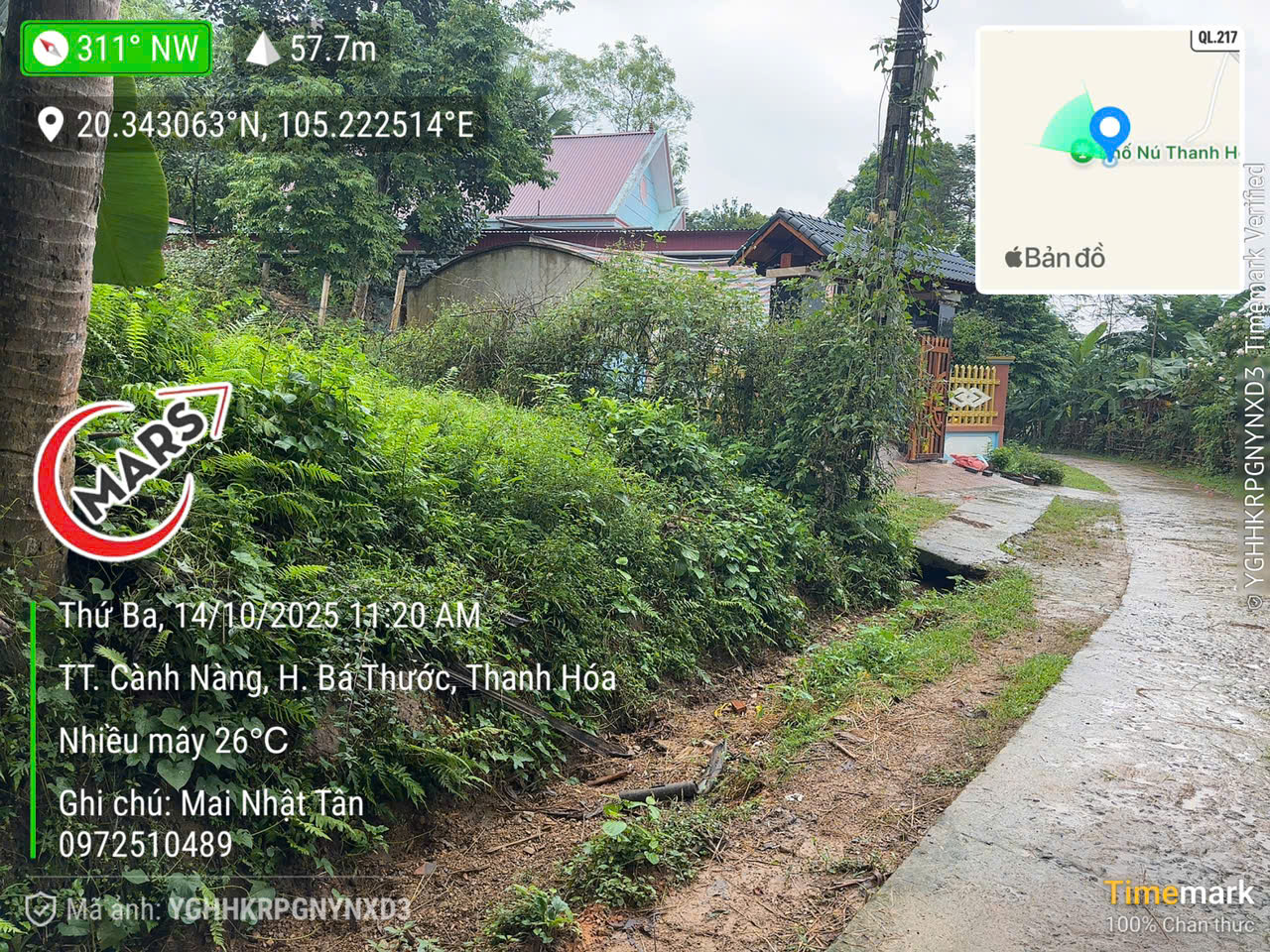 Ngân hàng phát mại 211m đất tại phố núi, bá thước, thanh hóa