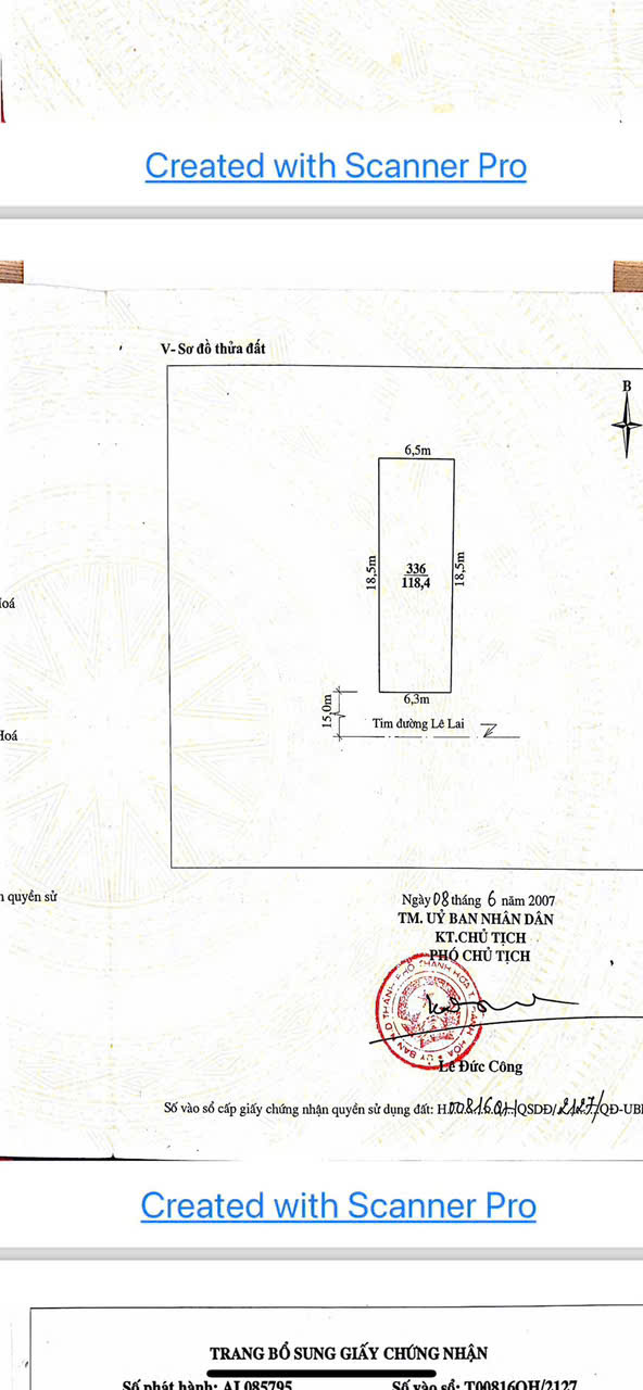 Bán nhà nở hậu đường Lê Lai tp Thanh Hóa - 118m², nhà 3 tầng, đang có dòng tiền