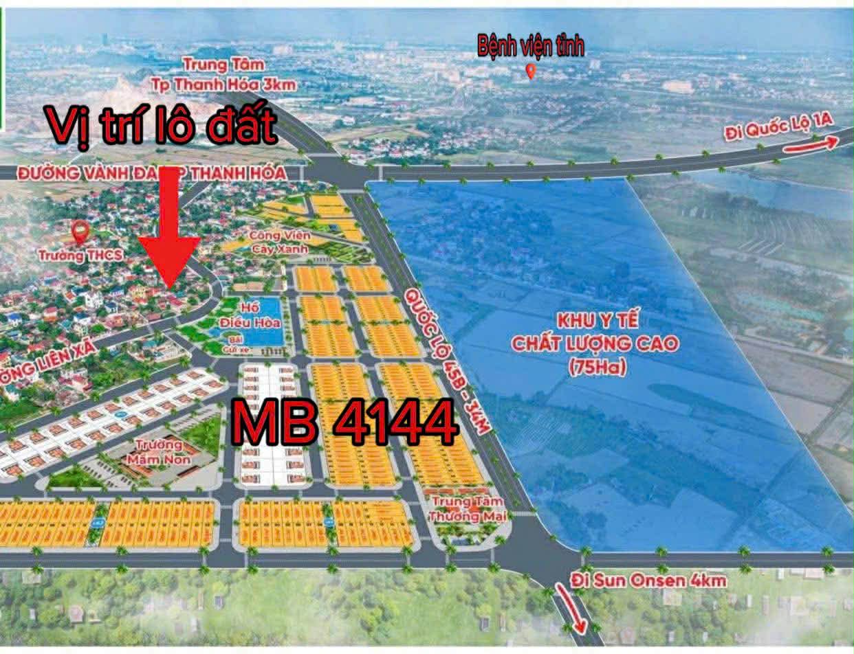 580 triệu có lô đất phường Đông Quang - 82m², đường ô tô thông tứ phía, mặt tiền 5m vuông vắn