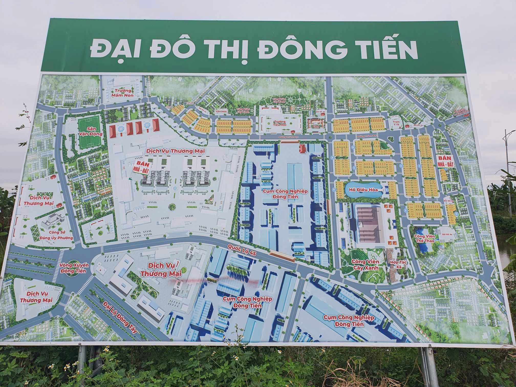 Bán lô góc đầu ve 2 mặt tiền Đại đô thị Đông Tiến Đông Sơn - lô d06 vị trí hiếm