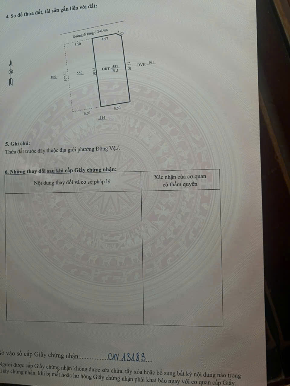 Lô góc 2 mặt tiền 71.3m2 đường Lê Thần Tông Đông Vệ - view Công Viên, ô tô tránh