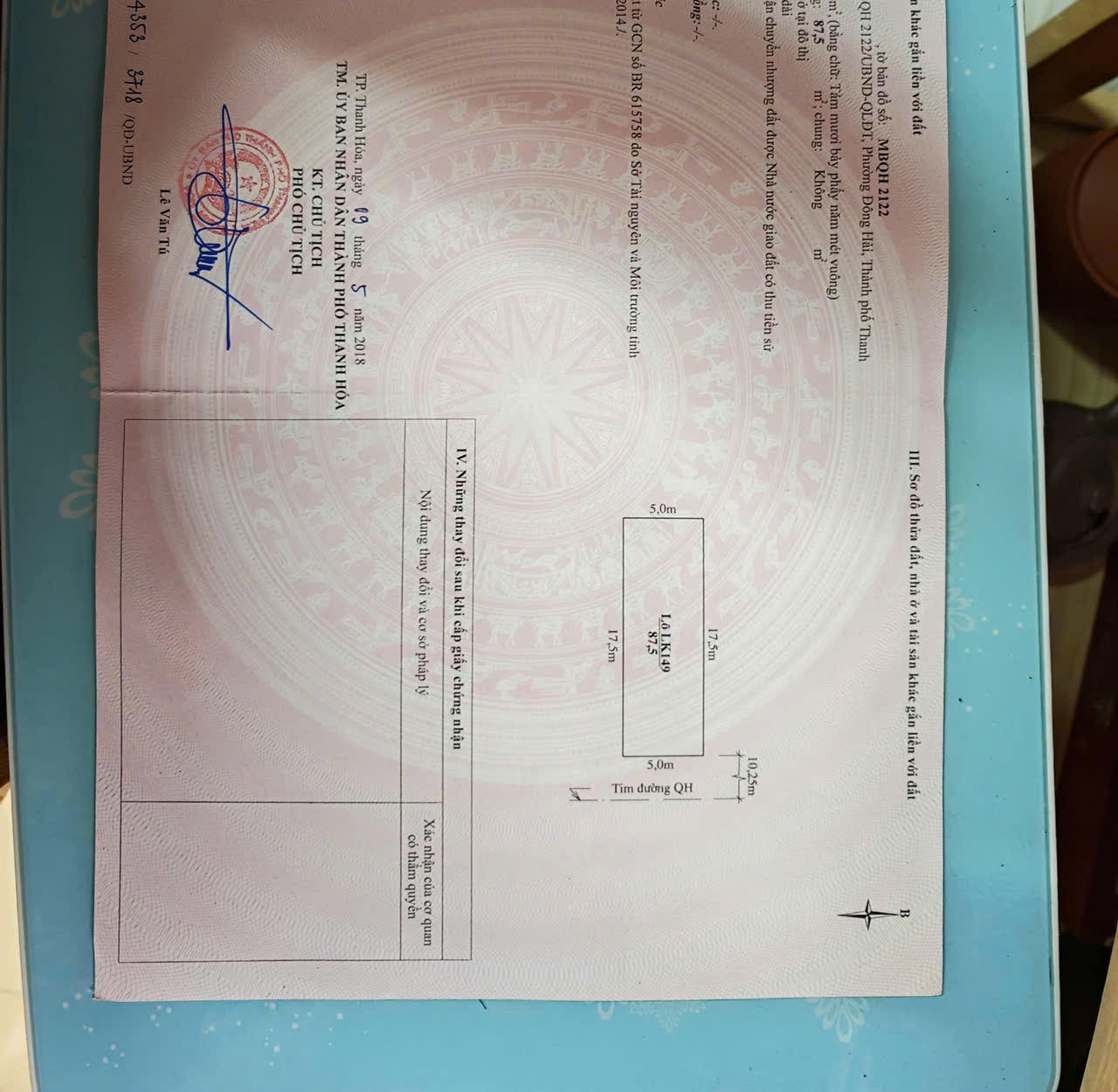 Bán đất mb 2122 Đông Hải trục chính đường đôi Tố Hữu, dt ~90m2, gần ngay đại lộ Hùng Vương