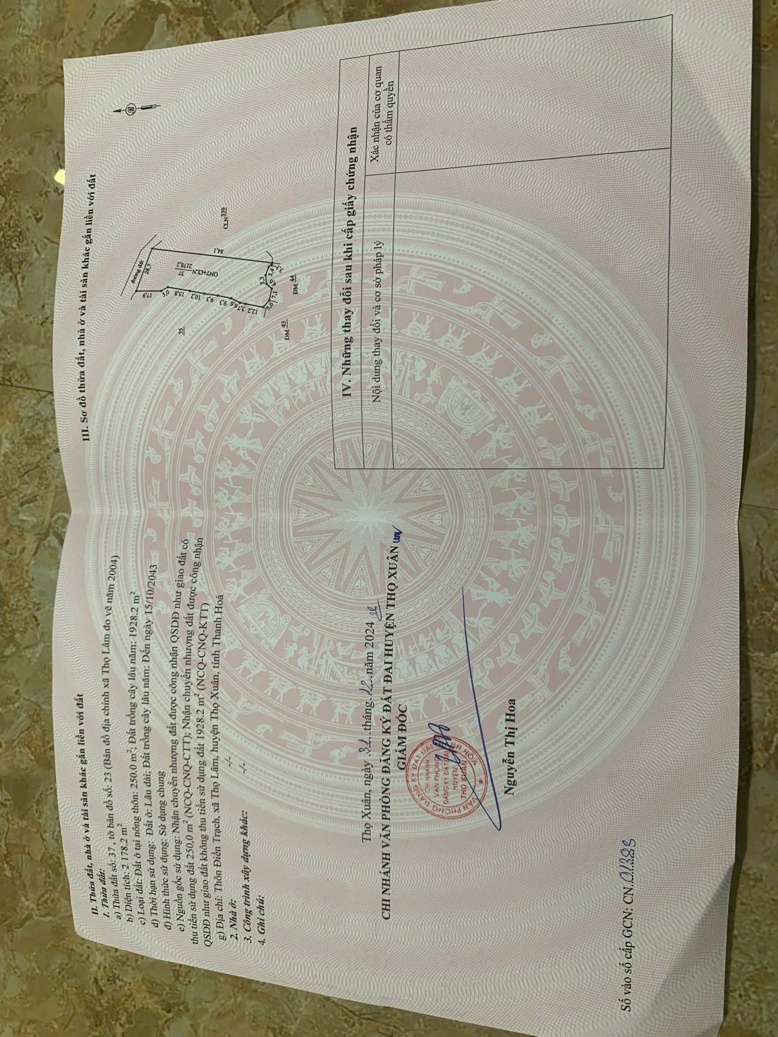 Em có 1 sào đất gần sân bay Thọ Xuân chỉ 3xx nhỏ