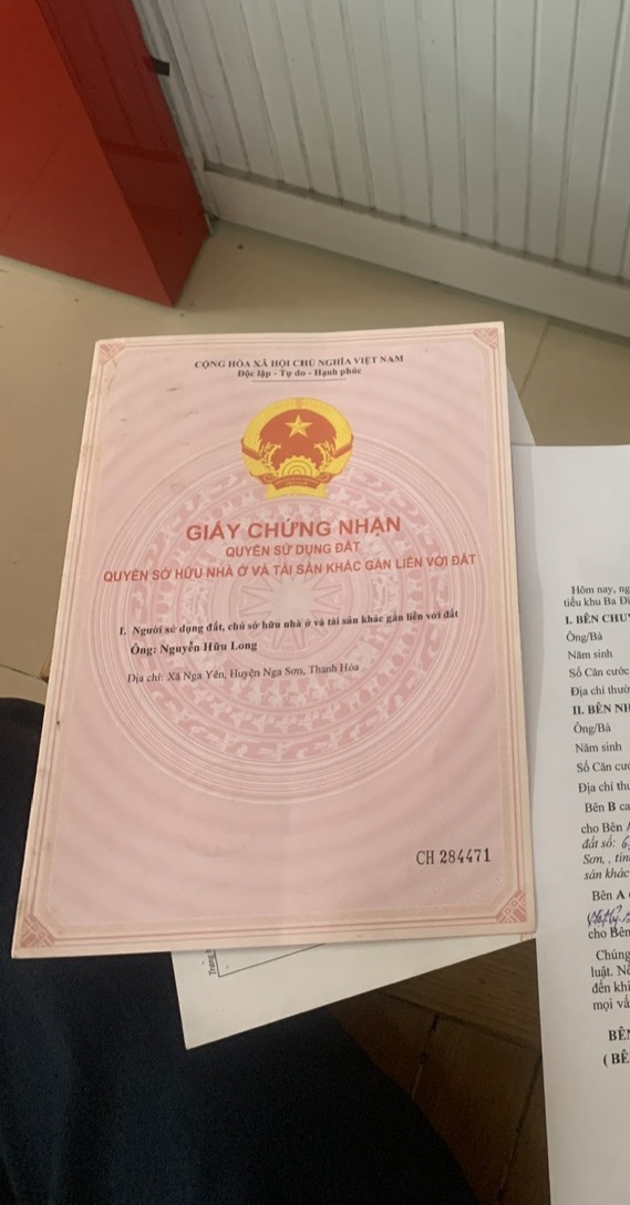 Cần bán lô đất nêu trên