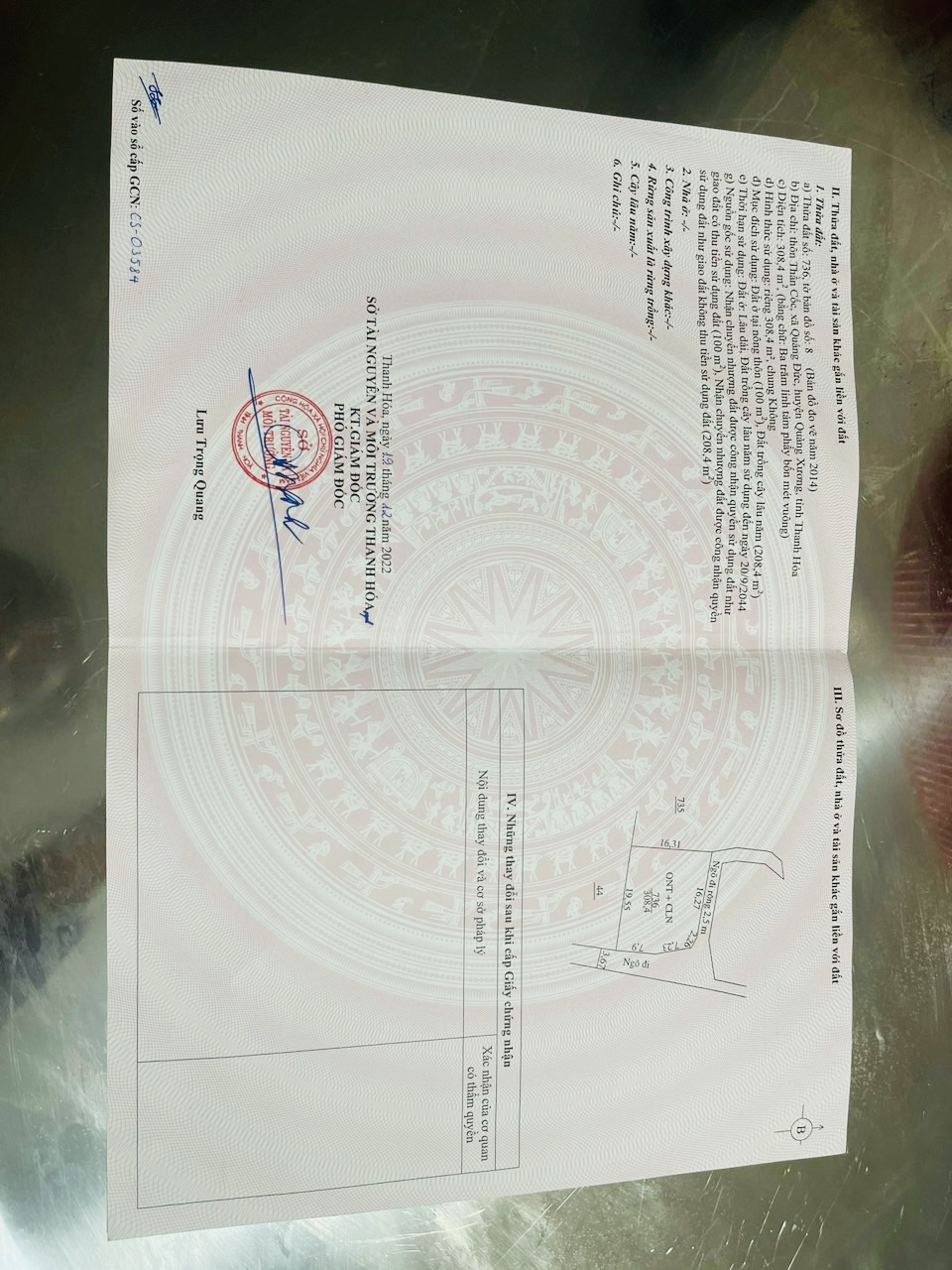 Cần bán lô đất trục đường Thanh Niên