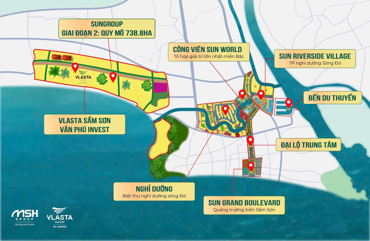 Biệt Thự Đơn Lập, Song Lập, Shophouse Tại Dự Án Vilasta Sầm Sơn