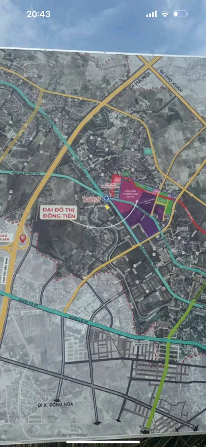 Đất trục đại lộ đông tây 39m kéo dài ở Đông Tiến - chỉ 3,3 tỷ