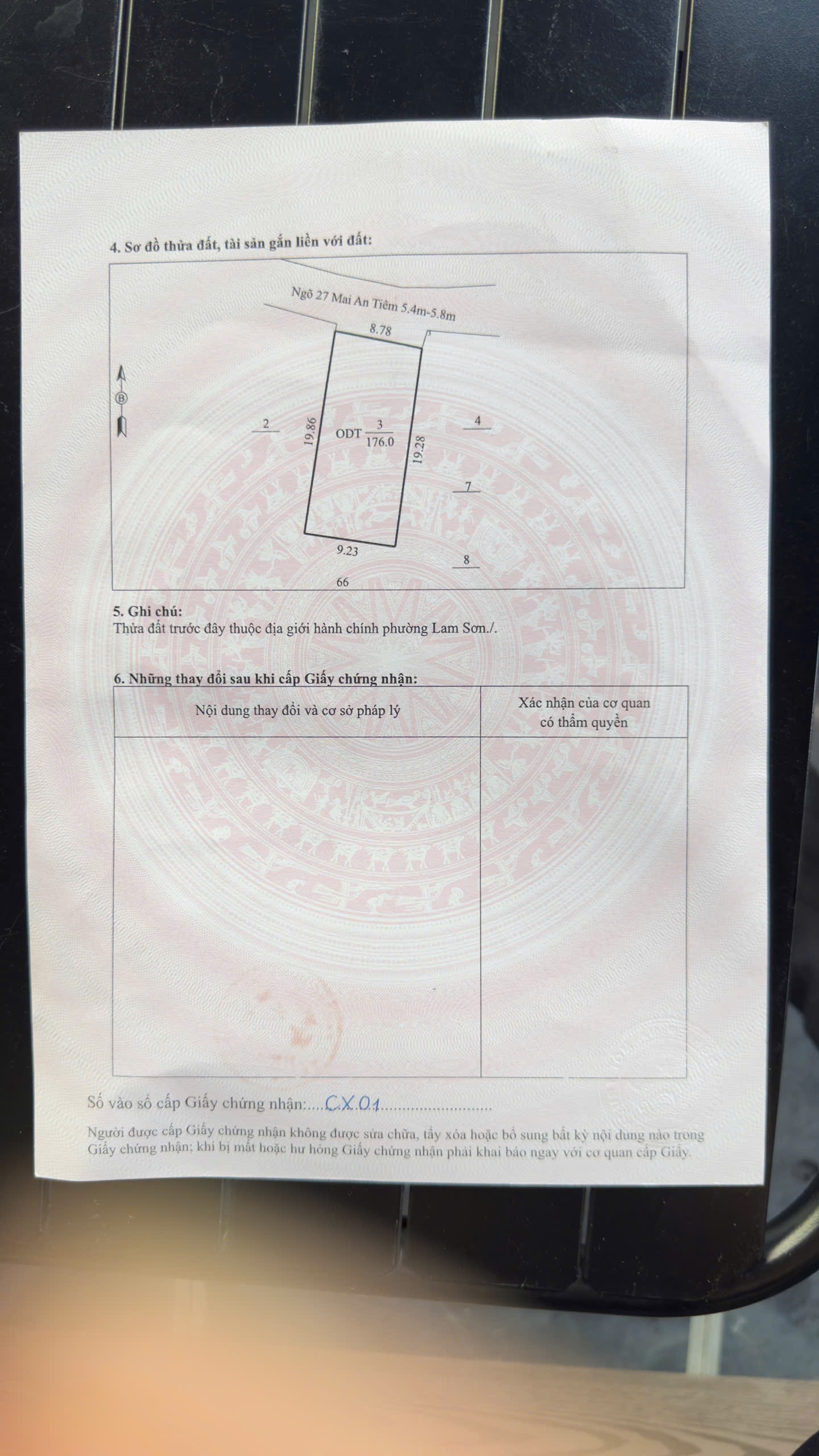 E bán 2 lô đất Tổng DT 176m2 nở hậu . MT 8.7 ngay trung tâm p lam Sơn