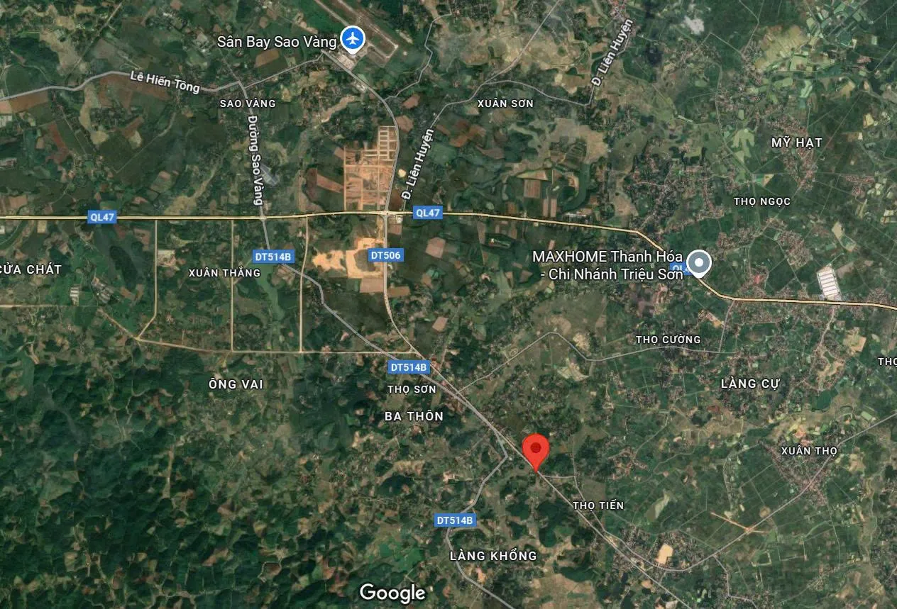 Bán đất mặt đường Nghi Sơn - Sao Vàng, gần sân bay Sao Vàng, Triệu Sơn Thanh Hóa