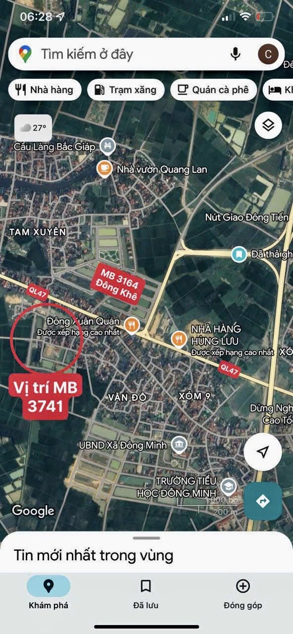 Nhanh tay sở hữu MB 3741 Đông Minh, gần nút giao cao tốc