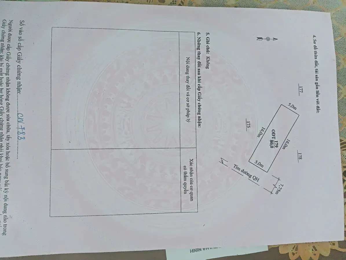 Bán đất 80m2 mặt tiền 5m tại mb1185 phường quảng hưng - gần cầu vượt Sầm Sơn