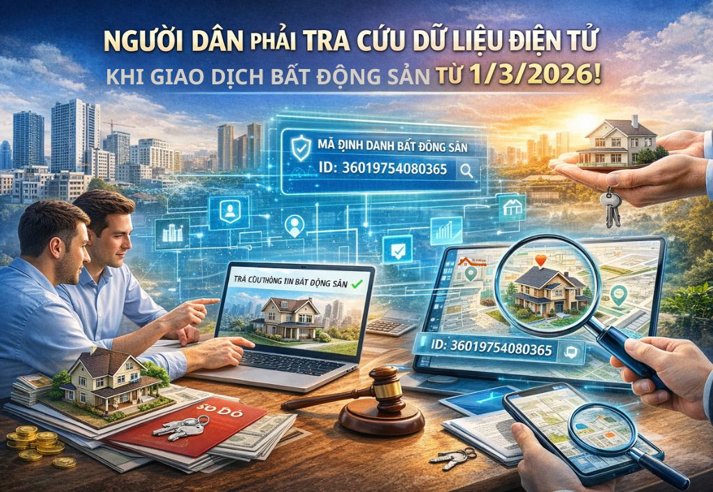 Người dân bắt buộc tra cứu dữ liệu điện tử khi giao dịch bất động sản