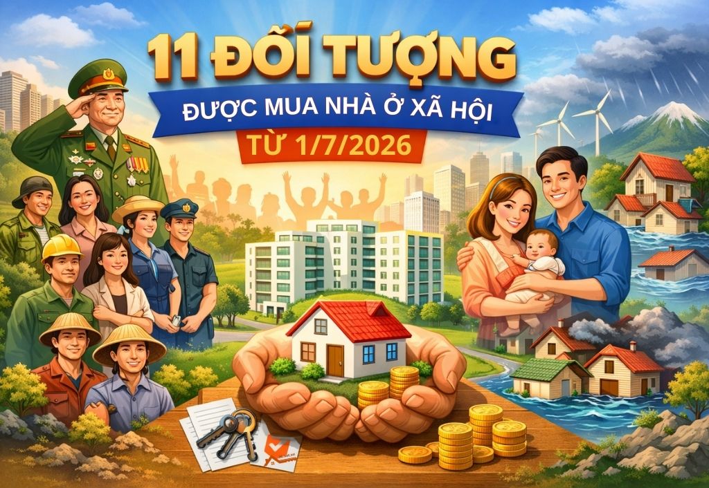 11 đối tượng được mua nhà ở xã hội từ 172026