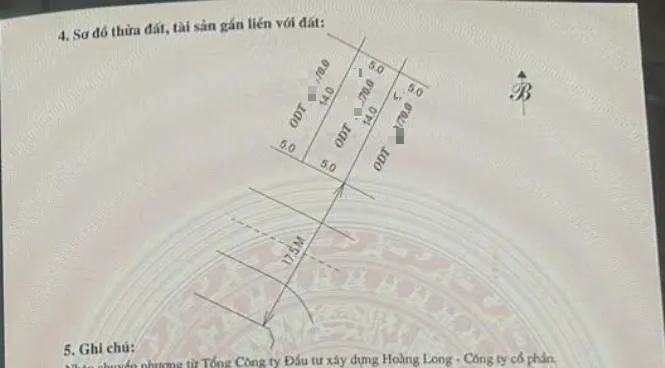 Bán cặp 2 lô đất mb 776 Vườn Bia Phú Sơn, 70m²/lô, mặt tiền 5m, đường 17,5m