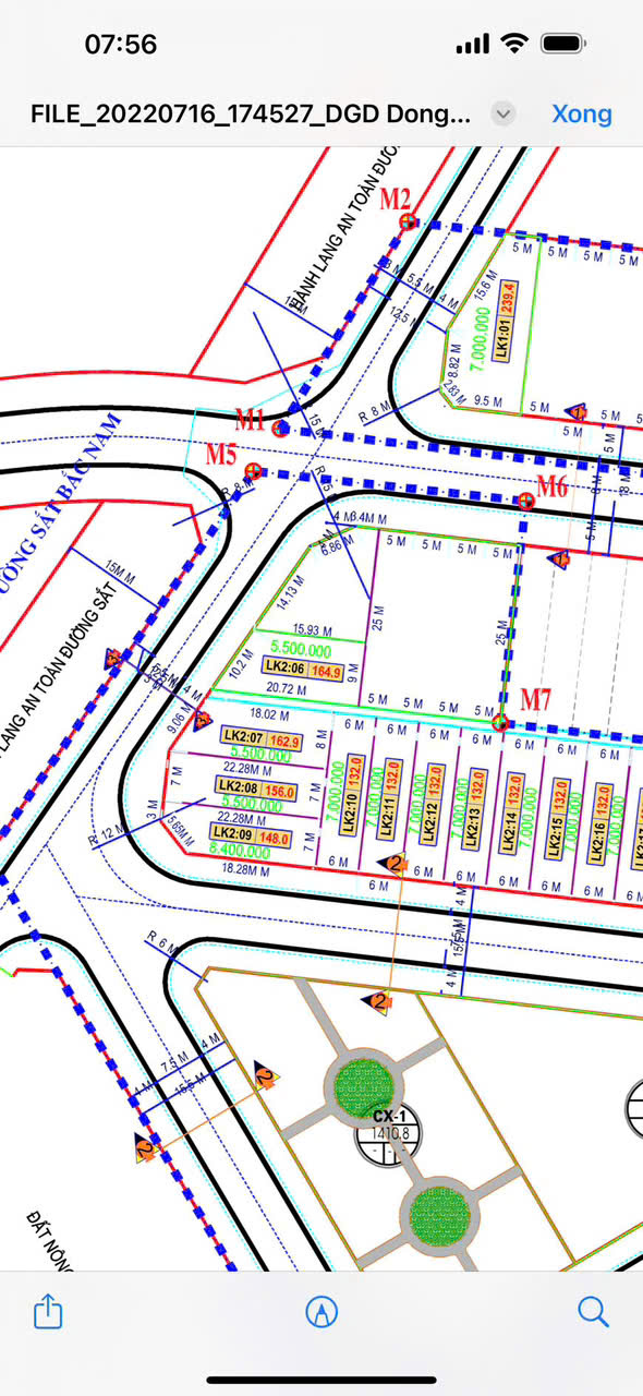 Chỉ nhỉnh 1 tỷ - lô đất 132m² view công viên mb 7488 Đông Quang, đường 7,5m vỉa hè 4m
