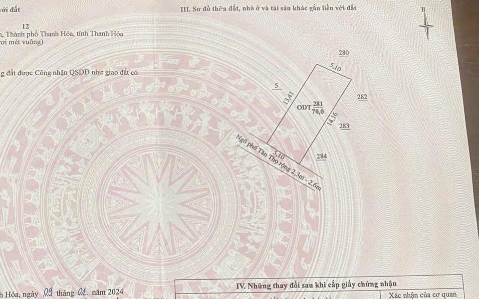 Bán nhà đẹp vị trí vàng Phú Sơn tp Thanh Hóa - cách Nguyễn Trãi 70m, tặng nội thất
