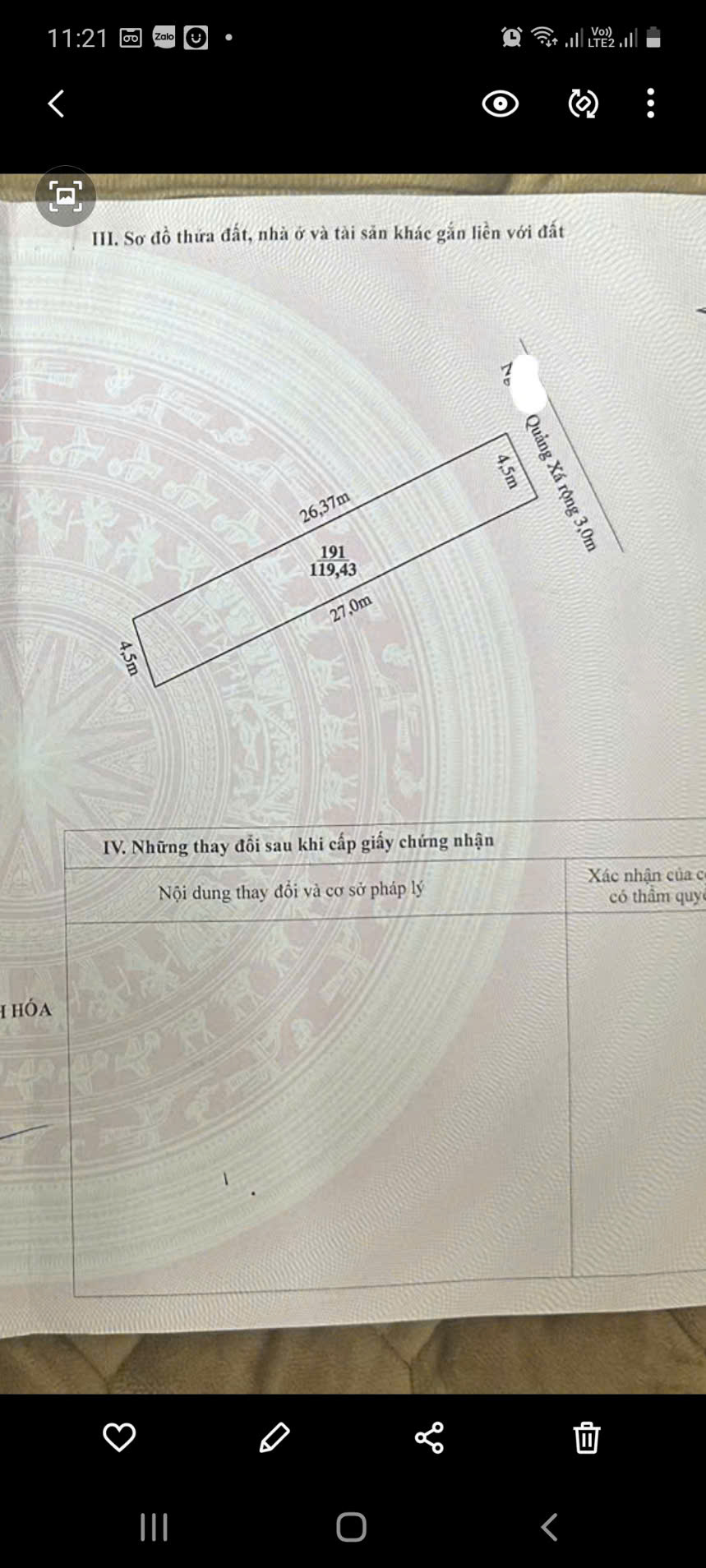 Bán nhà cấp 4 ngõ Lê Thần Tông Đông Vệ tp thanh hóa - 119,43m2 - có sân ô tô - giá đầu tư