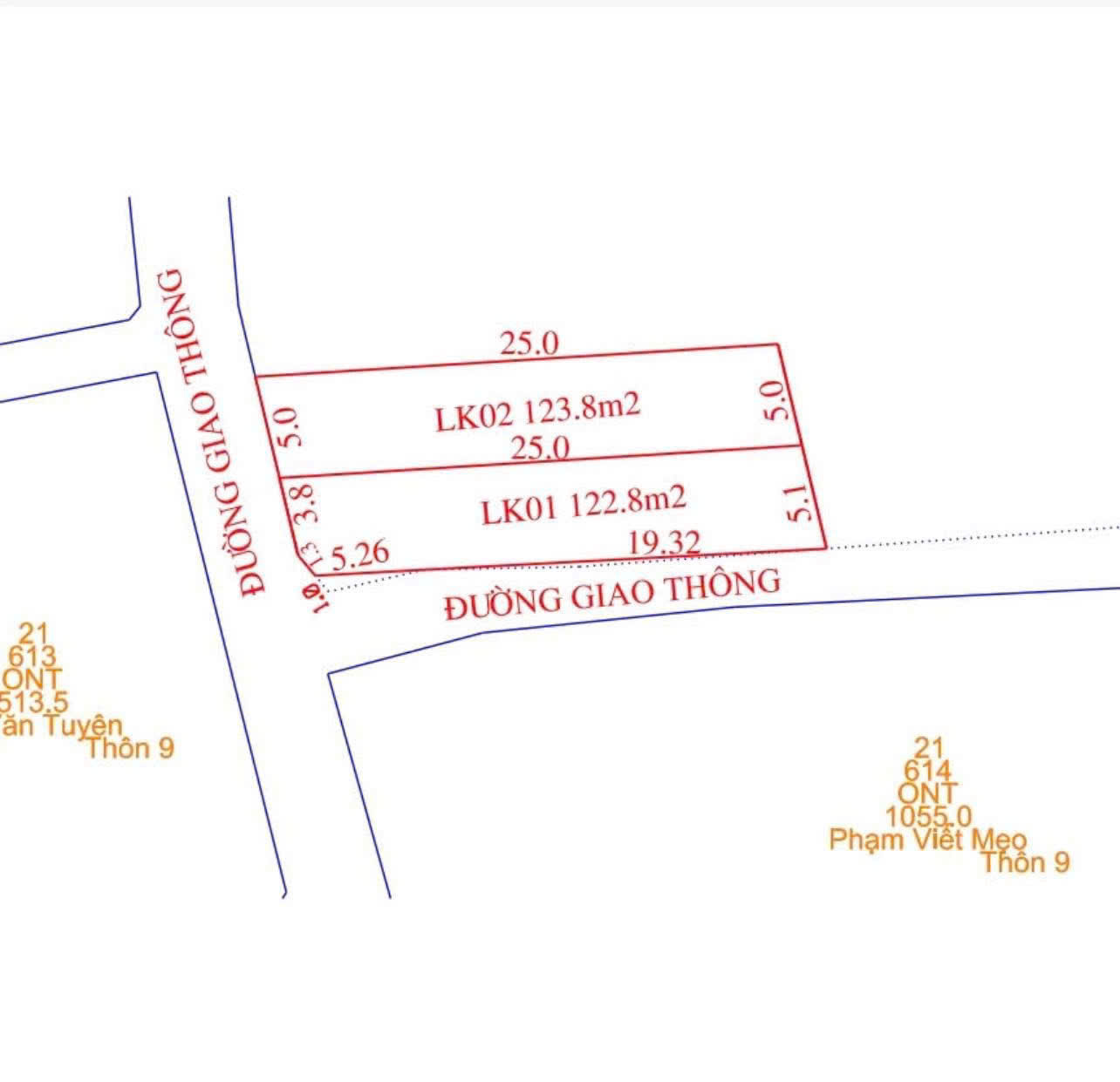 Đất Hợp Thắng Triệu Sơn - cách thị trấn 1km - đường 2 ô tô tránh - giá chỉ từ 510 triệu/lô