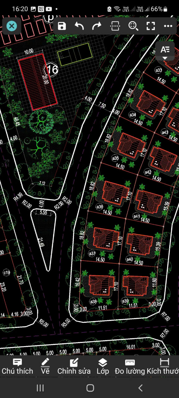 Bán đất biệt thự Đông Hương 260m² mặt tiền 18.82m gần công viên nước Thanh Hóa - giá 16,2 tỷ