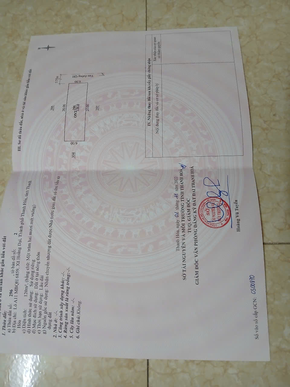 Bán đất mbqh 6859 Hoằng Đại (Nguyệt Viên) - 120m², mặt tiền 6m, đường 10m - giá 1,57 tỷ