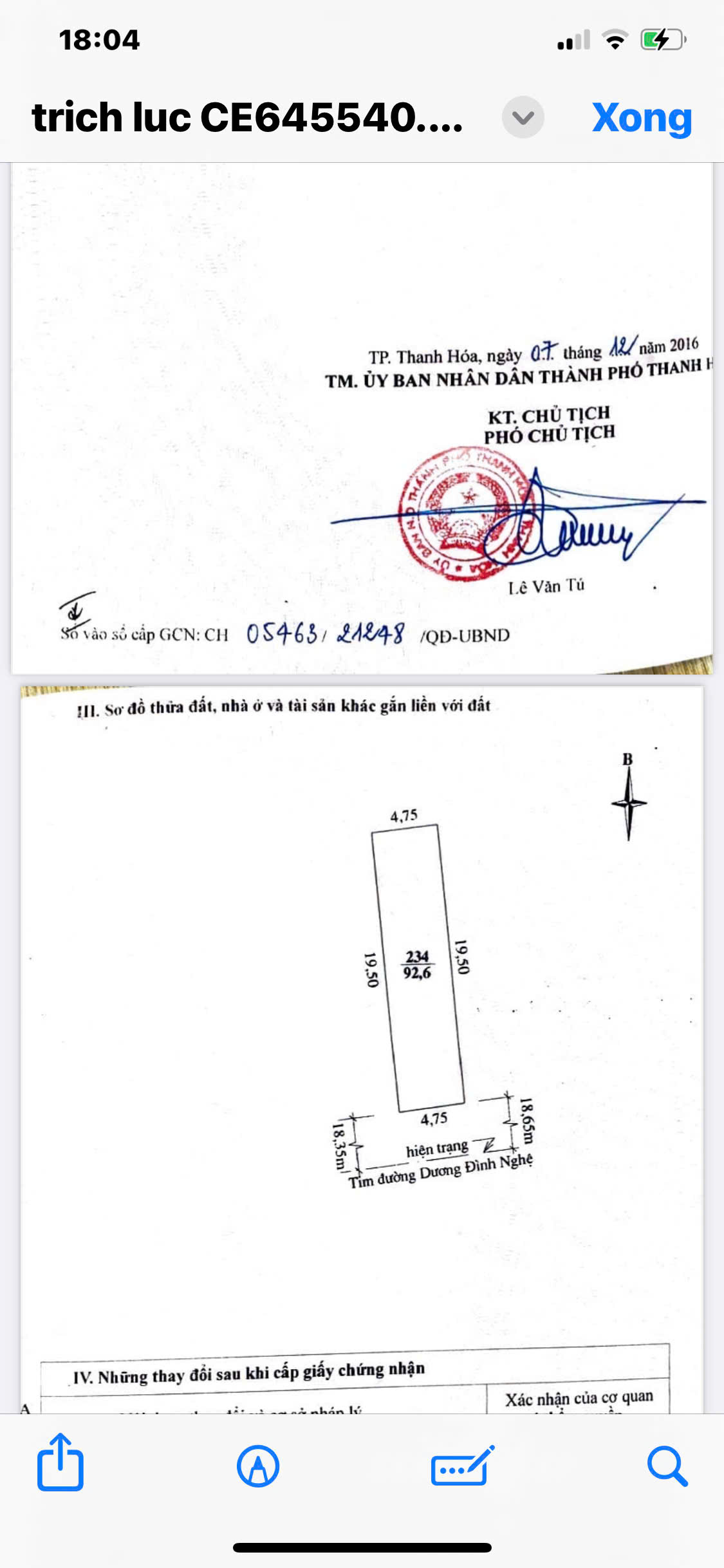 Bán đất trục chính Dương Đình Nghệ đông thọ - 92,6m², mt 4,75m, có dòng tiền 80tr/năm