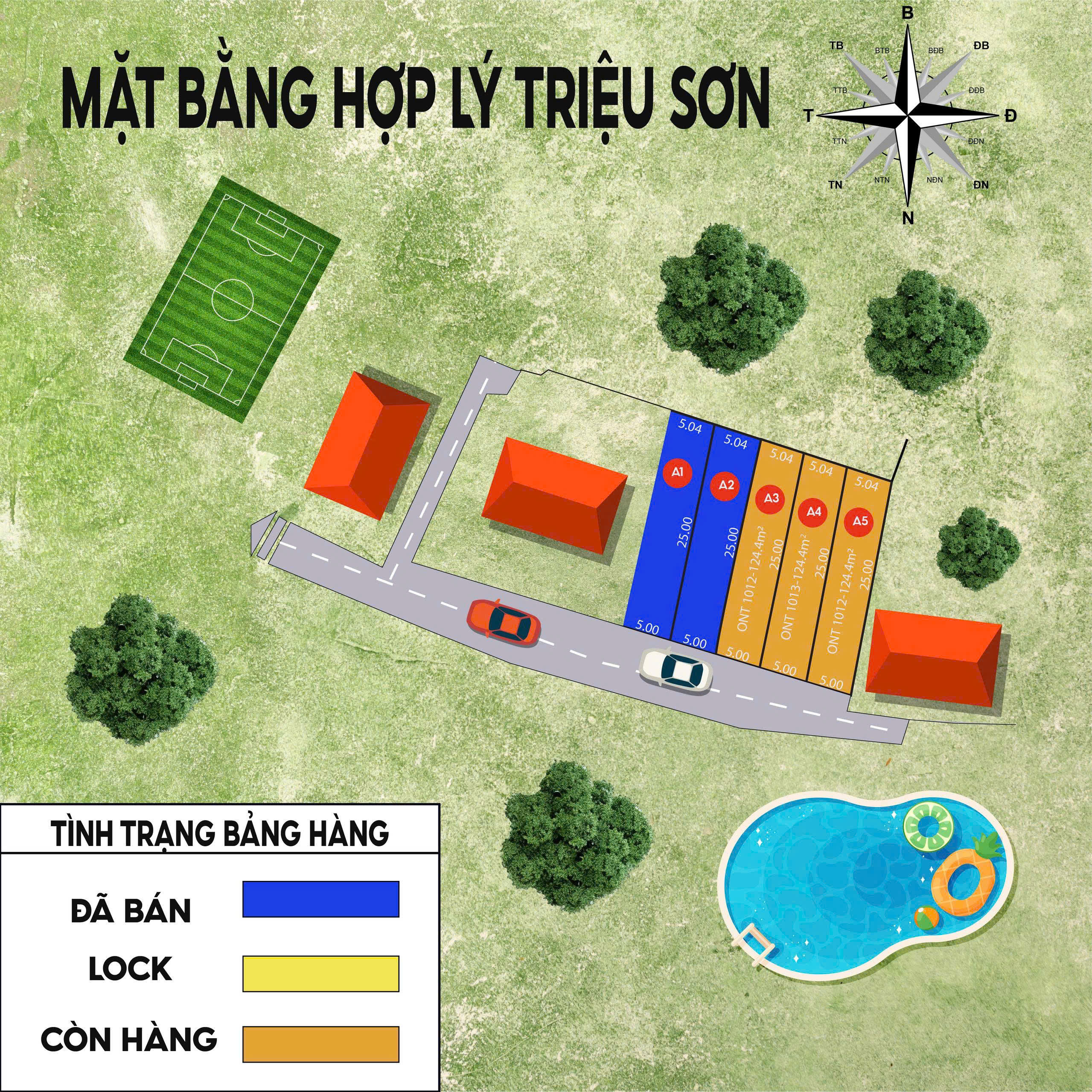 Đất Hợp Lý Triệu Sơn 125m² full thổ cư - đường 6m ô tô tránh - giá chỉ 2xx triệu/lô