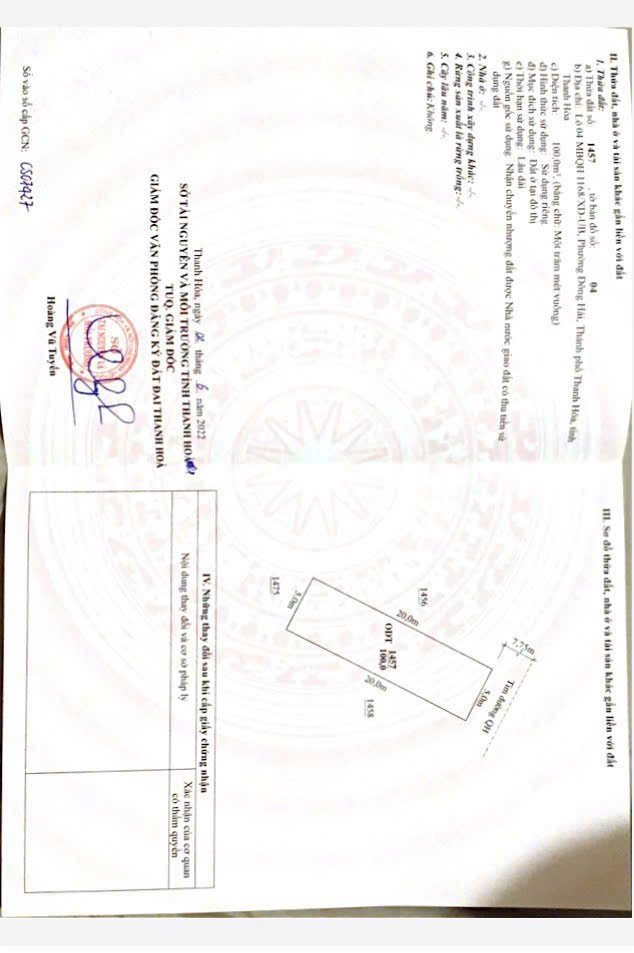 Đất mb1168 Đông Hải Thanh Hóa 200m2 mặt tiền 10m (ngay sau BigC) - lô hiếm xây biệt thự hoặc kinh doanh