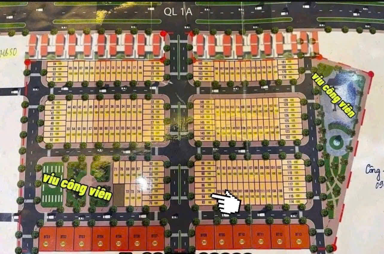 Bán lô biệt thự mb 80 Tân Phong Quảng Xương diện tích 320m2 gần quốc lộ 1A giá 2 tỷ 980