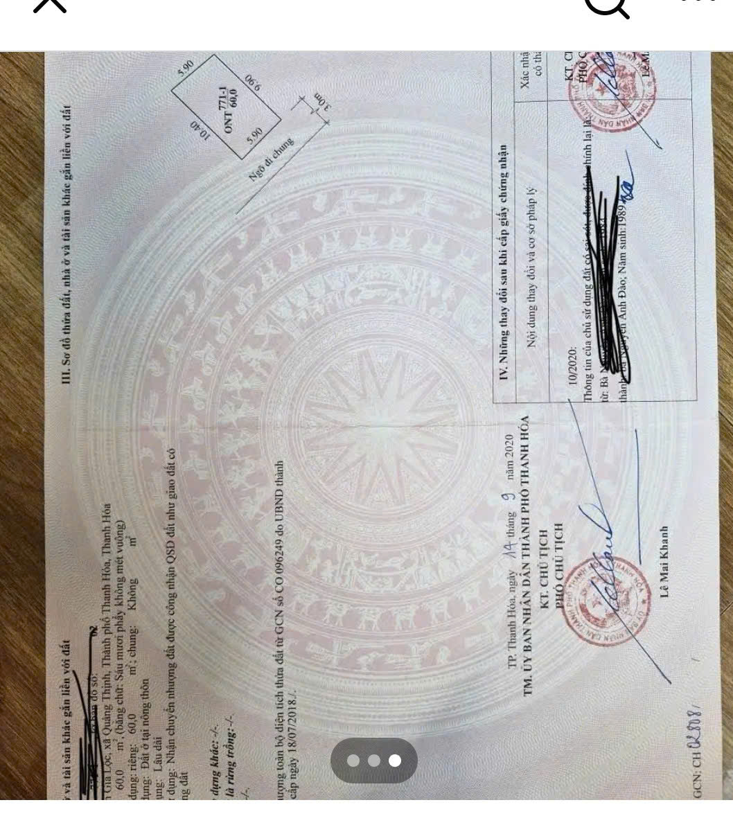 Bán đất tặng nhà cấp 4 gần nhà văn hoá phố Gia Lộc - Tiến Thọ, Quảng Thịnh | phù hợp vợ chồng trẻ - giá 1t3xx