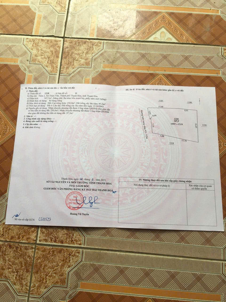 Đất đầu tư Thiệu Vân 347m2 mặt tiền 13.09m - chia 3 lô, giá chỉ ~3.2 tỷ, rẻ hơn thị trường 2 - 3 giá