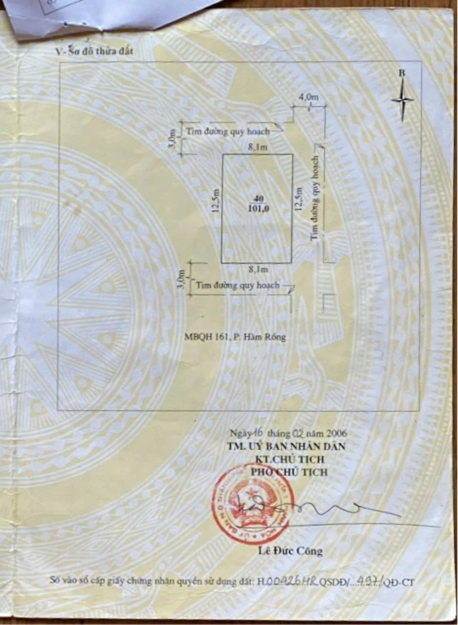 Biệt thự 3 tầng 3 mặt tiền Tân Long 2 Hàm Rồng - 101m2 mt 8.1m gần Bà Triệu, giá hơn 4 tỷ