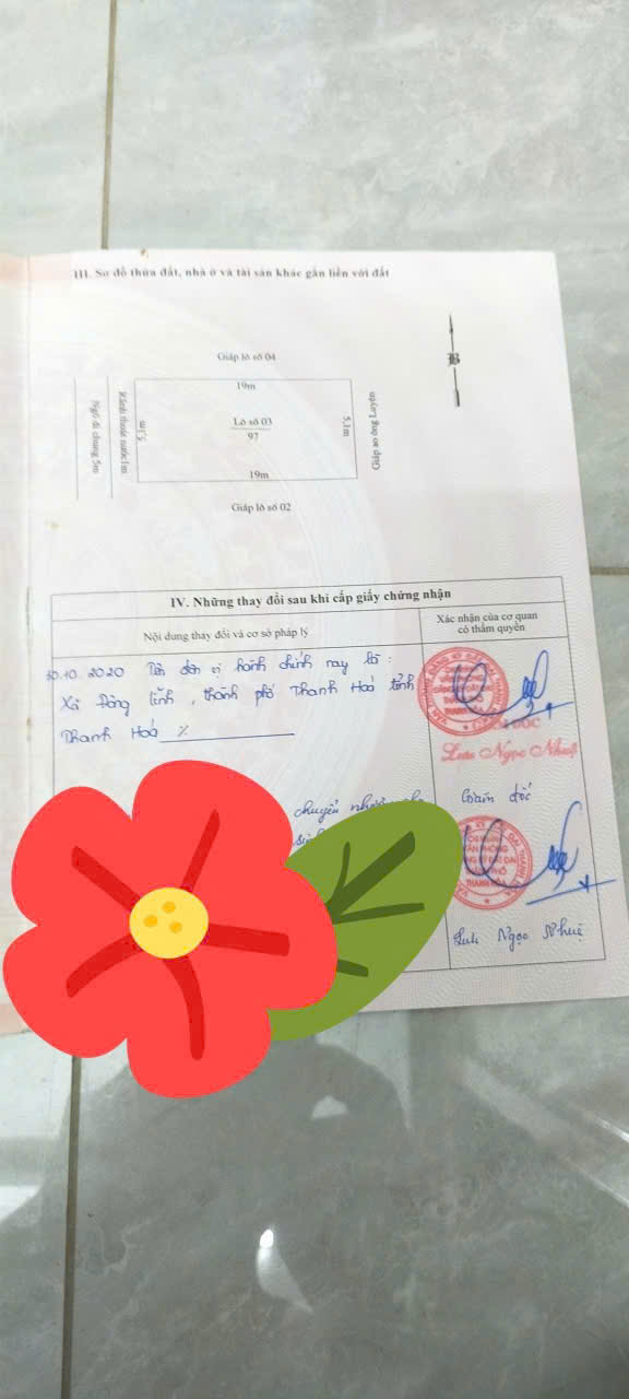 Bán đất mb Đông Lĩnh Thanh Hóa - 97m2 mặt tiền 5,1m - giá chỉ 1,3xx tỷ