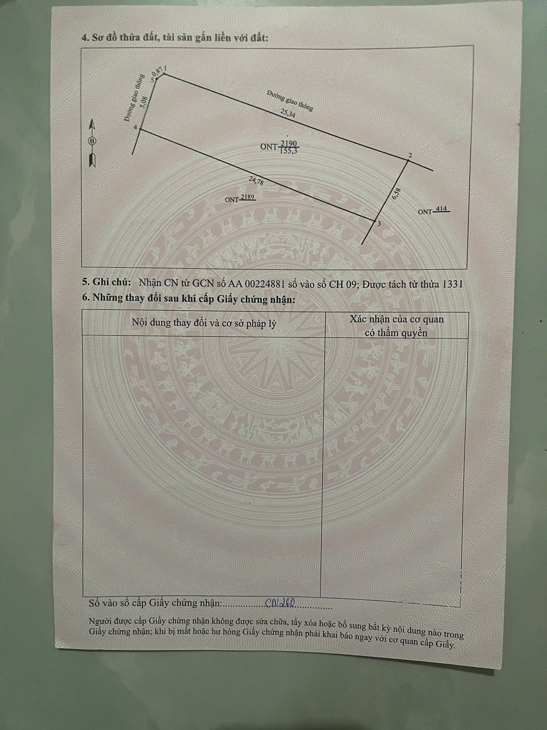 Bán lô đất đầu ve 155m2 2 mặt tiền Thọ Tân Triệu Sơn - đường nhựa 7m - giá 8xx