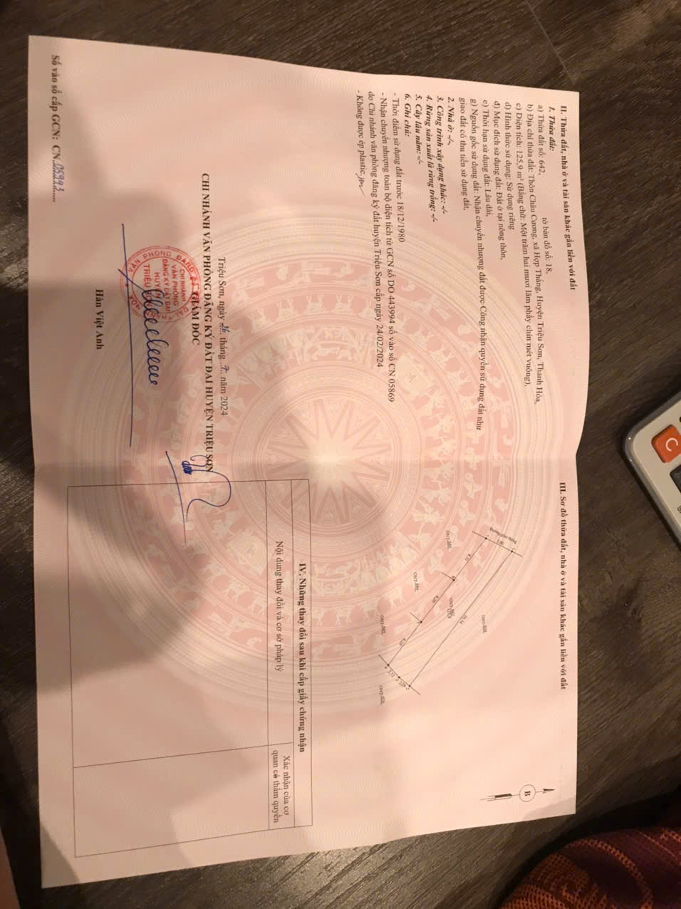 Bán đất Hợp Thắng Triệu Sơn 125m2 full thổ cư gần cụm công nghiệp giá 3xx triệu